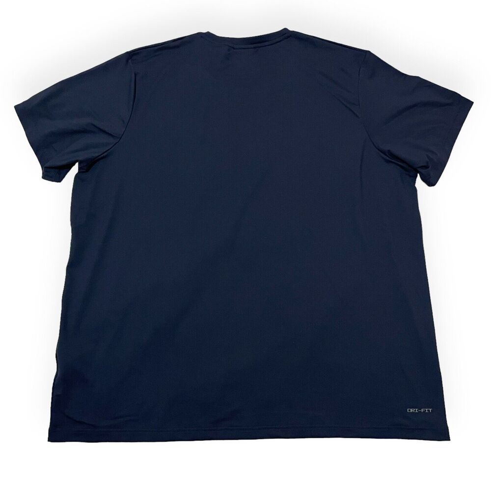 New Nike Michigan Wolverines Jordan Football Navy Blue Short Sleeve Shirt Men L - Picture 5 of 8